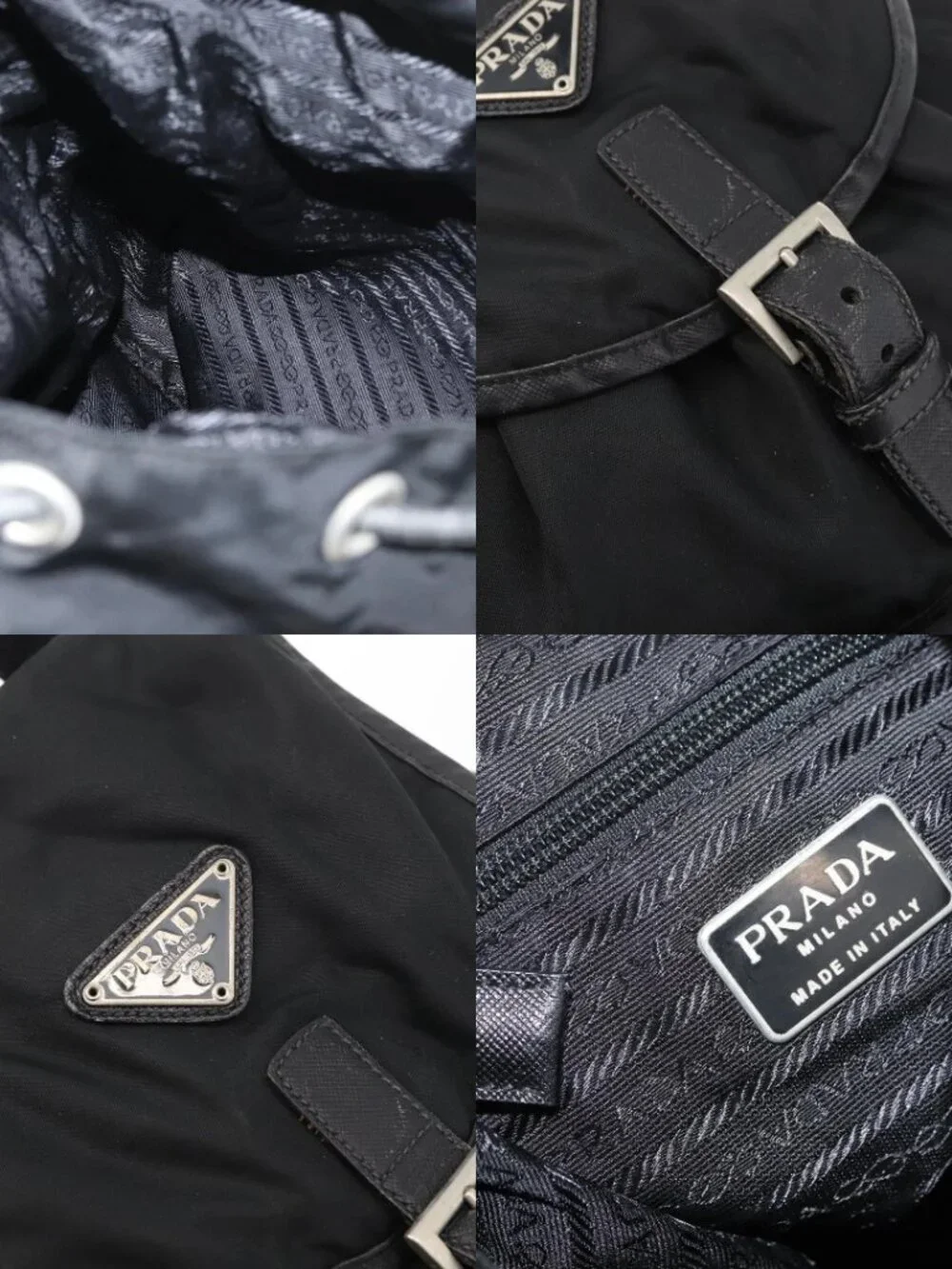 Prada brand	prada color	black